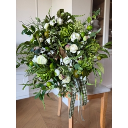 Wianek na drzwi Limonkowa Elegancja 55 cm